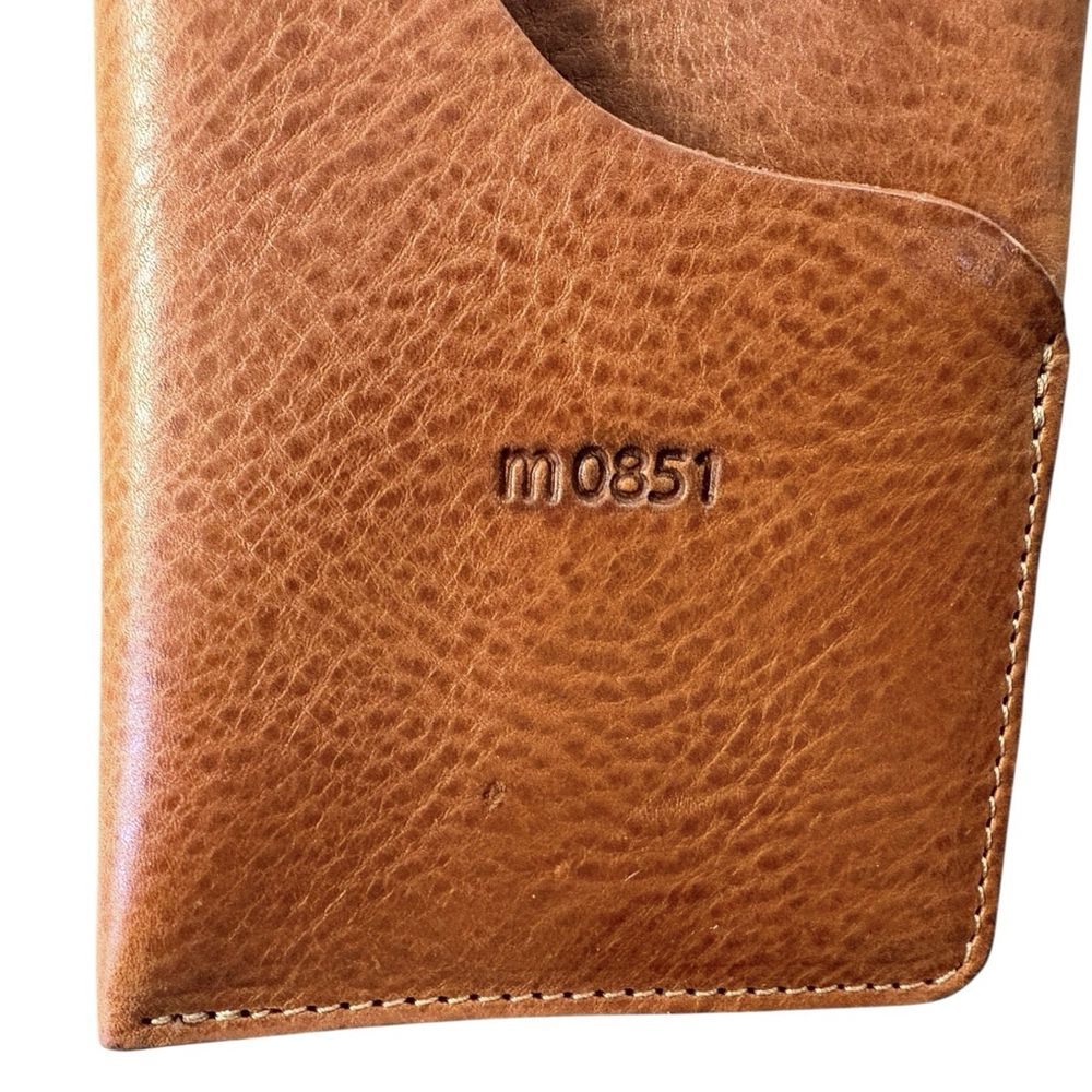 NEW M0851 Case Sunglasses Eyeglasses Brown Leather Canadian Designer Luxury - Picture 2 of 8